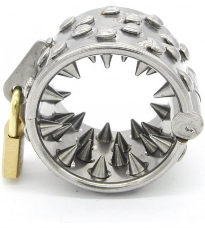 Chastity Devices Cock Cage Stainless Steel Kali's Teeth (4 Rows) Ring Male Chastity Device for Male Penis Exercise-Male Chast...