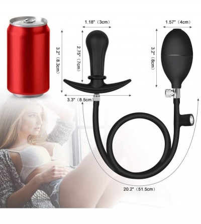 Anal Sex Toys Inflatable Butt Plug with Detachable Needle & Anal Sex Toys for Man and Women- Steel Ball Included - CC18AHIIG8...