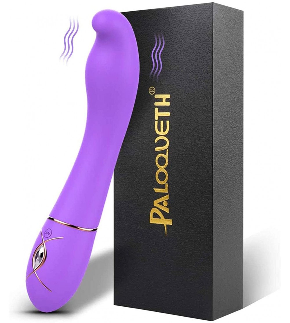 Vibrators G Spot Vibrator Dildo with Softest Dual Density Silicone Curved Heard for Targeted Stimulation- Rechargeable Waterp...