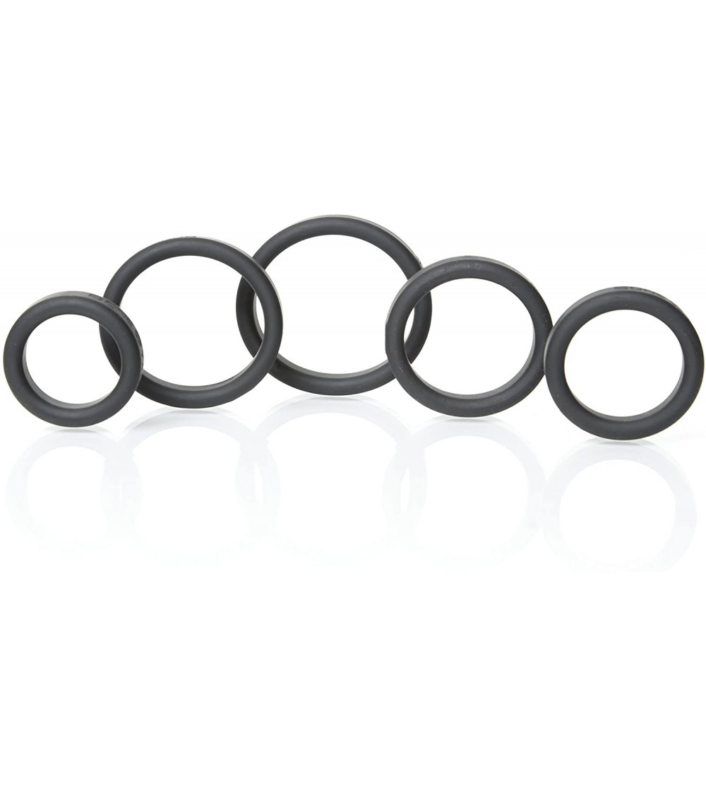 Novelties Boneyard Silicone Ring 5 Piece Kit- Black- 0.2 Pound - Black - C412IX5JY6B $16.82