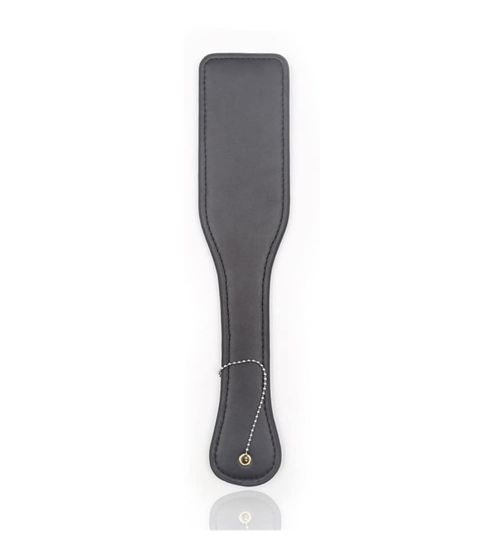 Paddles, Whips & Ticklers Black PU Leather Paddle Toy for Role Play - CK197NKY3EN $38.35