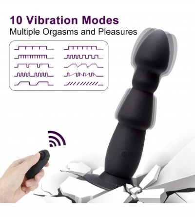 Vibrators Alona Vibrating Prostate Massager- Remote Control Butt Plug for Male with Suction Cup- Rechargable Waterproof Huge ...