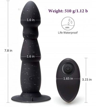 Vibrators Alona Vibrating Prostate Massager- Remote Control Butt Plug for Male with Suction Cup- Rechargable Waterproof Huge ...