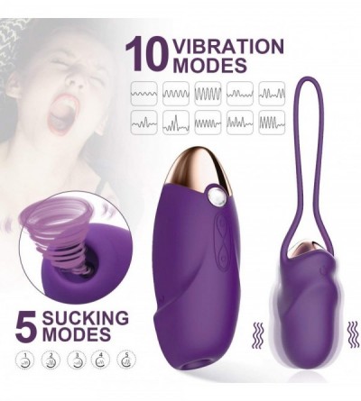 Vibrators G-spot Bullet Vibrator & Clitoral Sucking Vibrator- Adult Sex Toys Wearable Vibrating Egg Kegel Ball for Women Coup...