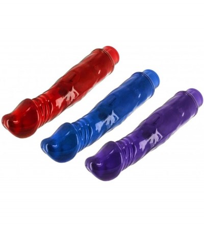 Anal Sex Toys Vibrating Jelly Dong 7.5 Inch ASSORTED COLORS - CG119PLB9PR $34.87