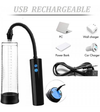 Pumps & Enlargers Automatic Men's Pênīs Pump Pênīsextender USB Charging 30% Increase in Effective Growth-Black - Black - C119...
