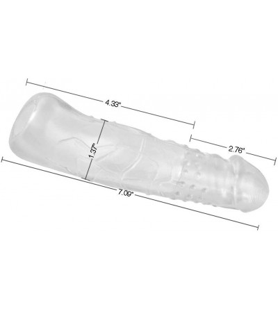 Pumps & Enlargers 7 Inch Crystal Soft P eni s Sleeve Extender Extension Enlarger Delay Ejaculation Toy for Men h - CH18E6NLAI...