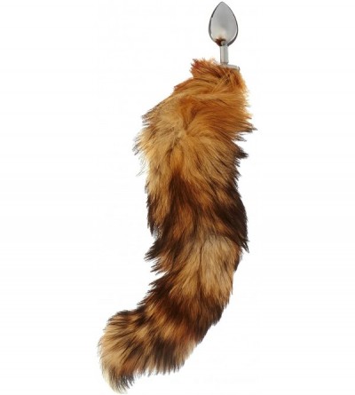 Anal Sex Toys T-explorer 2014 New Arrival Large Fetish Fantasy Soft Wild Fox Tail Metal Steel Anal Plug Butt for Women Adult ...