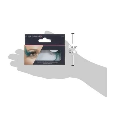 Novelties Women's Eyelashes With Glue - Black & Green - CA115P97LOB $20.68