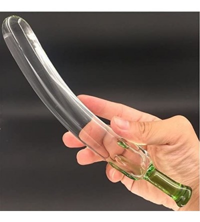 Dildos Eggplant Crystal Glass Dildo for Women Penis Female Masturbation Vaginal Massager Anal Toys Sex Toys for Couple - Eggp...