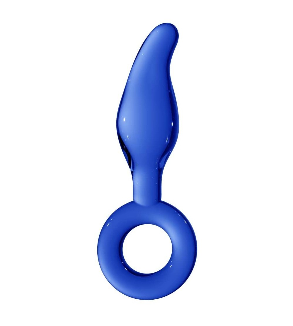 Anal Sex Toys Chrystalino Gripper Wand- Blue - Blue - C318H36NRAX $8.10