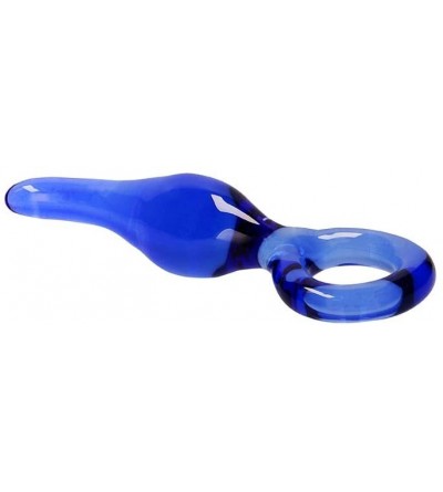 Anal Sex Toys Chrystalino Gripper Wand- Blue - Blue - C318H36NRAX $8.10