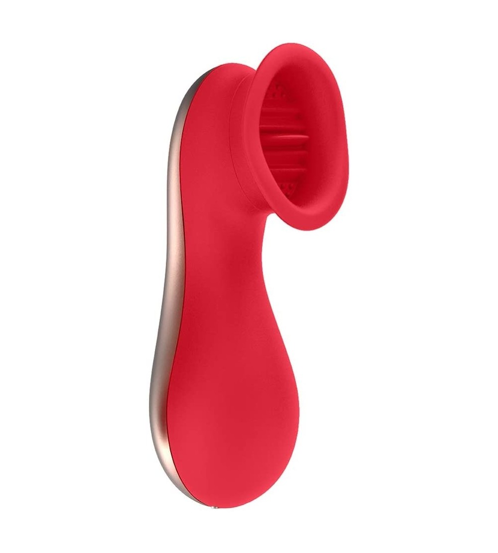 Vibrators Elegance Oral Clitoral Stimulator - Dreamy - Red - Red - CW18GOZLU6S $78.37