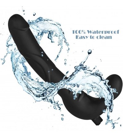 Anal Sex Toys Strapless Strap on Dildo【New Version】Strong Silicone Dual Vibrators Penis with 10 Speed-Rechargeable G-Spot Coc...