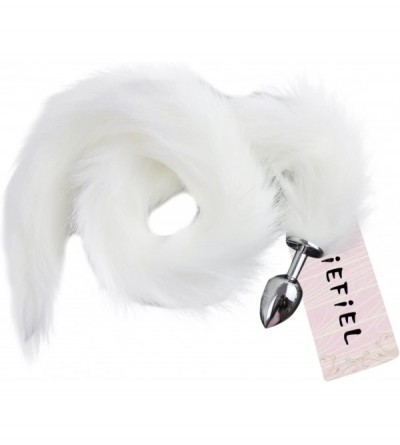 Anal Sex Toys Adult Love Sway Fox Tail Anal Cram Animal Cosplay Metal Butt Plug Costume (White) - White - CH129YFNODD $29.08