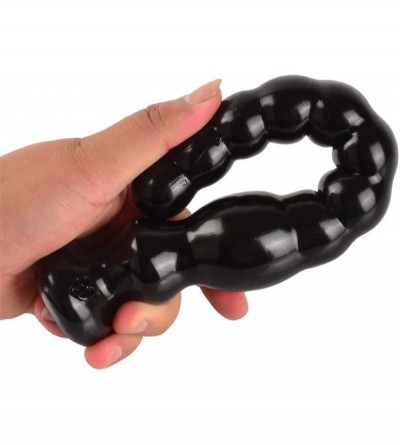 Anal Sex Toys Extra Long Anal Beads with Suction Cup Butt Plug Sex Toys for Woman Men Anus - Black - CY193539TK8 $23.09