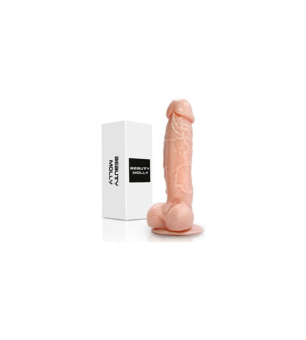 Dildos Superior 7 Inch Anal Realistic Penis Dildo with Suction Cup Adult Sex Toys for Women- Flesh - Flesh - CI12BVNRRZ7 $22.30
