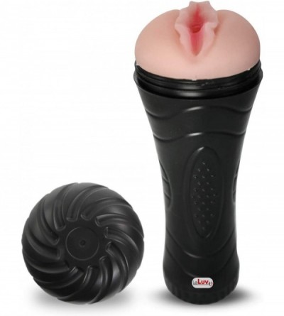 Male Masturbators Compact Male Masturbator Handheld Realistic Vagina Texture in Black Case - Vagina - CA11EXGSXMB $43.01