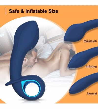 Anal Sex Toys G-spot Anal Vibrator Automatic Inflatable Prostate Massager Sex Toys - Rechargeable Silicone Vibrating Butt Plu...