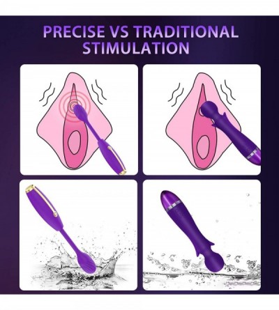 Vibrators G Spot Clitoral Bullet Vibrator for Vaginal Clitoral Stimulation with 7 Vibrations- Ultra Soft Waterproof Bendable ...