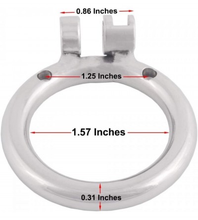 Chastity Devices Stainless Chastity Device Base Ring Male Cock Cage Spares H040 (1.57 inch / 40mm) - C318HG7ZOY9 $9.02