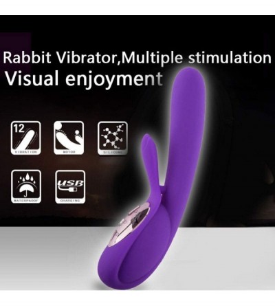 Vibrators Rabbit Dildo Vibrator G Spot for Clitoris Stimulation- Waterproof Clit Stimulator with 10 Vibration Modes Quiet Mot...
