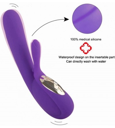 Vibrators Rabbit Dildo Vibrator G Spot for Clitoris Stimulation- Waterproof Clit Stimulator with 10 Vibration Modes Quiet Mot...