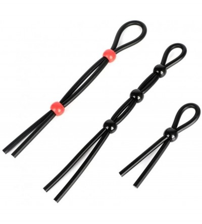 Penis Rings Rope Ring with Beads- Set of 3 Adjustable Multifunction for Beginners - C0193XHR2N6 $8.36