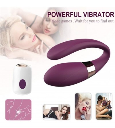 Vibrators U-Shaped Double Head Vibration Massage Ball-Wireless Remote Female Personal Vibration Massage-Waterproof and Comfor...