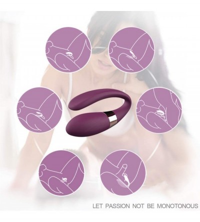 Vibrators U-Shaped Double Head Vibration Massage Ball-Wireless Remote Female Personal Vibration Massage-Waterproof and Comfor...