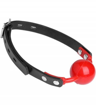 Gags & Muzzles The Hush Gag Silicone Comfort Ball Gag- Red (ad685) - CX11LI0B4DF $11.63