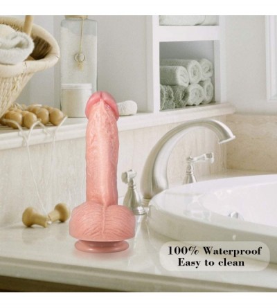 Dildos Realistic G Spot Dildos- Flexible Cock Penis- Strong Suction Cup for Hands-Free Play- Body-Safe Dong Unique Giant Ball...