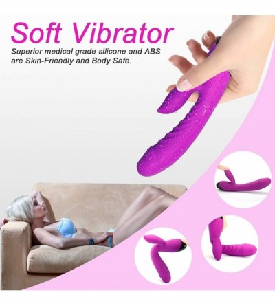 Vibrators Wireless Massager Rabbit Vibrator Waterproof Medical Silicone Rechargeable Massage Wand - Clit G Spot Stimulator Me...