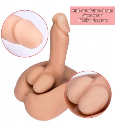 Sex Dolls Men Torso Penis Doll for Women- Durable Realistic Dildo-Female Masturbation Toys Penis Rider Combo Masturbator - C3...
