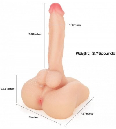 Vibrators Male Penis-3D Silicone Realistic Ass- Masturbator Butt- Sex Doll - Flexible Penis and Tight Anal Entry-Novelty & Ga...