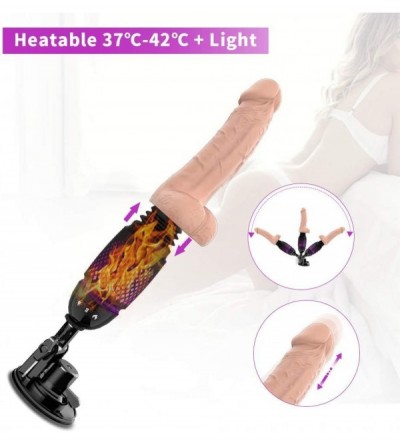 Dildos Realistic Thrusting Dildo Remote Control G spot Vibrator with Suction Cup for Hands-Free- Rechargeable Heating Automat...
