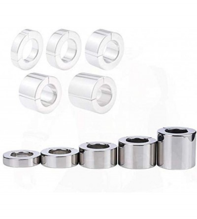 Penis Rings Special Sex Toys- Stainless Steel Men Masturbate Testicle Ring Stainless Steel Testicle Stretcher Segment Ring Co...