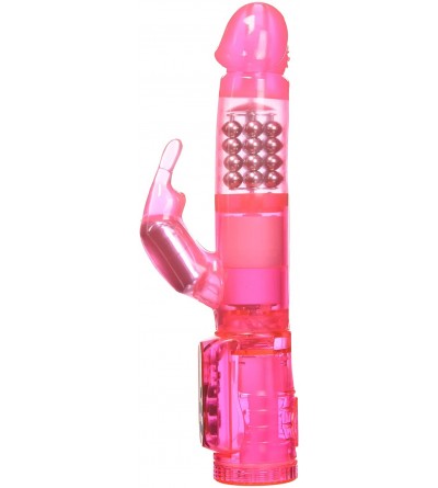 Novelties Lil Darlins Waterproof Rabbit Vibrator- Pink - Pink - C1113NYZ46H $70.95