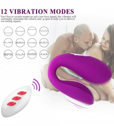 Vibrators Couple Vibrator & G Spot Vibrator Remote Partner Vibrator Waterproof Rechargeable 12 Vibration Clitoris Nipple Vagi...