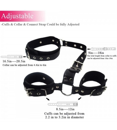 Restraints Restraints Sex Kit Neck to Wrist Cuffs y Restraint Collar Handcuffs Bondage Set Adjustable for Couples Adults BDSM...