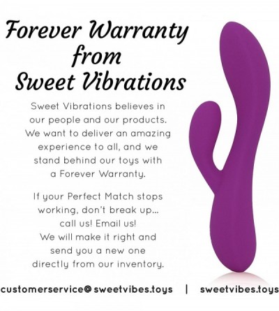 Vibrators The Perfect Match - Flexible Rabbit Vibrator Sex Toy with 10 Powerful Settings for Women & Couples- Waterproof- Rec...