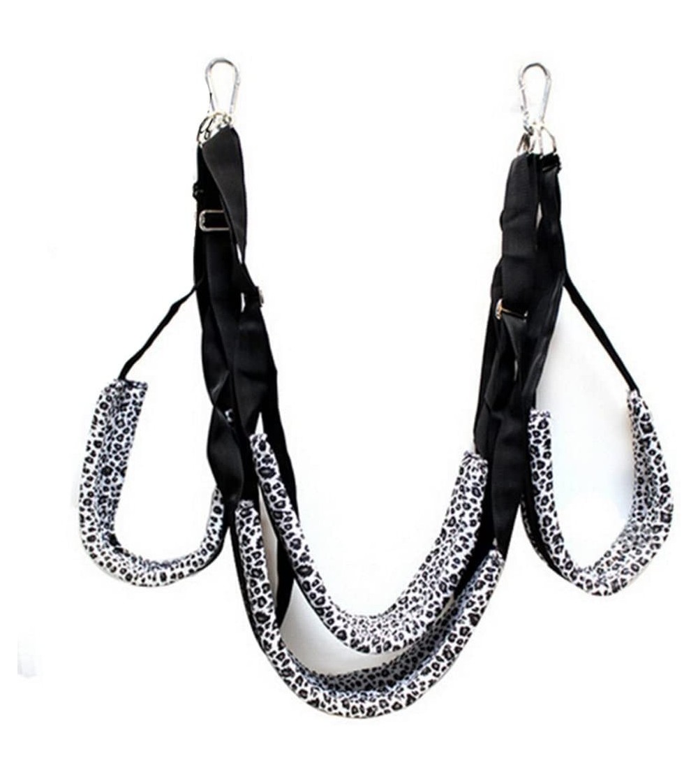 Sex Furniture Sex Swing- 360 Degree Spinning Indoor Hang Silver Leopard Swing with Adjustable Straps for Couple Flirting Play...