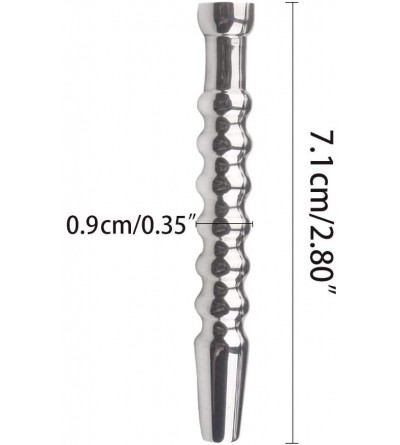 Catheters & Sounds Stainless Steel Multi ΒéâdŚ Urethrâl Sounding Pluğs for Men Beginner - CP19HMWR09H $9.04