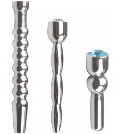 Catheters & Sounds Stainless Steel Multi ΒéâdŚ Urethrâl Sounding Pluğs for Men Beginner - CP19HMWR09H $9.04