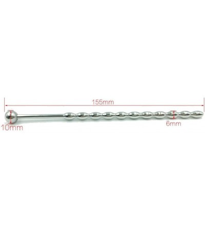 Catheters & Sounds Stainless Multi Beads Urethral Sounding Plugs for Beginner - CC12N7ZXJGV $22.81