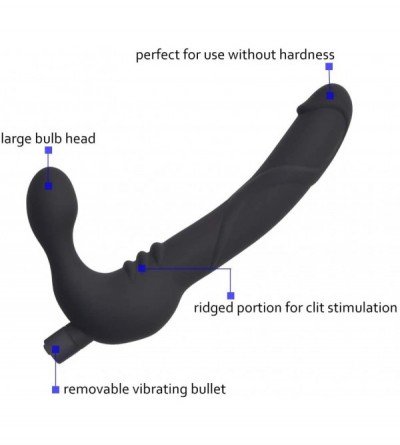 Dildos Vibrating Strapless Strap on Dildo Vibrator Silicone USB Rechargeable Female Clitoris Stimulate G-Spot Massager Adult ...