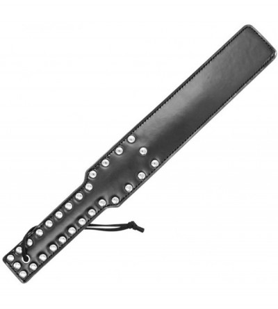 Paddles, Whips & Ticklers Studded Spanking Paddles- 15 Inch Long Faux Leather Slapper for Sex Play - C4199XXRA55 $21.24