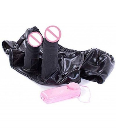 Chastity Devices Silicone Chastity Belt Pants with Anal Plug Dildo Bondage Restraint Sex Toys for Women (Vibration) chongxian...