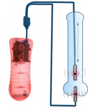 Catheters & Sounds Silicone Urethral Vὶbrᾳtor Proṣtᾳte MaṣṣageDὶlator Insert Male Penὶs Plug - Pink - CG19DHINWIQ $22.21