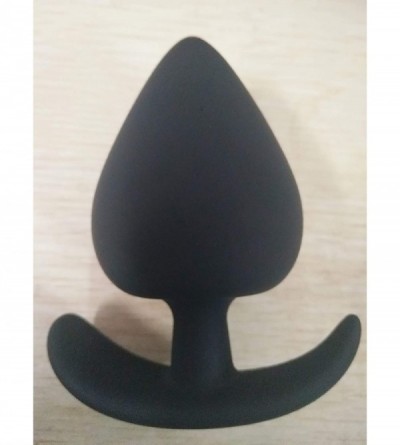 Anal Sex Toys Silicone Plug Massager Massage Toy Back Massage Toy (Black) - CR18OTWM245 $9.09